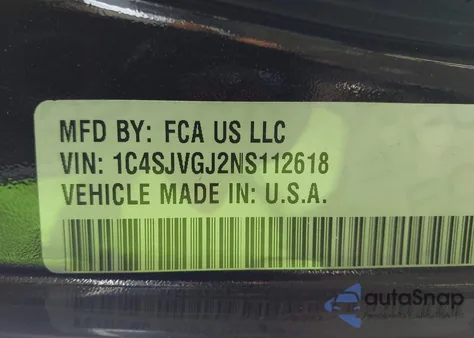 2022 Jeep Grand Wagoneer Series Iii 4X4 из США, поврежденный, VIN 1C4SJVGJ2NS112618